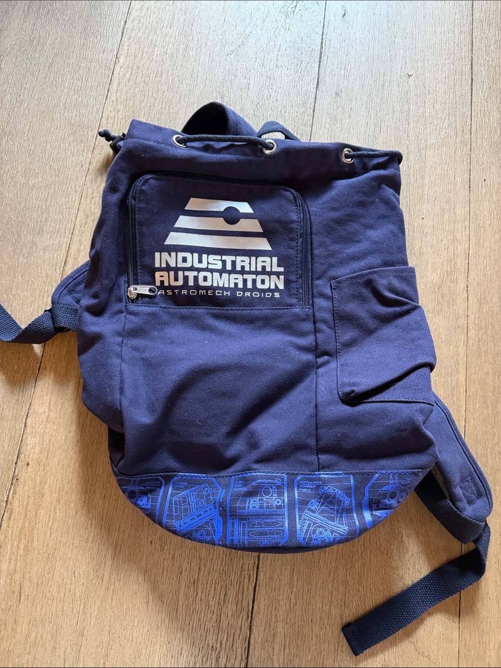 Star Wars Industrial Automation Navy Canvas Backpack from droid shop for R2D2